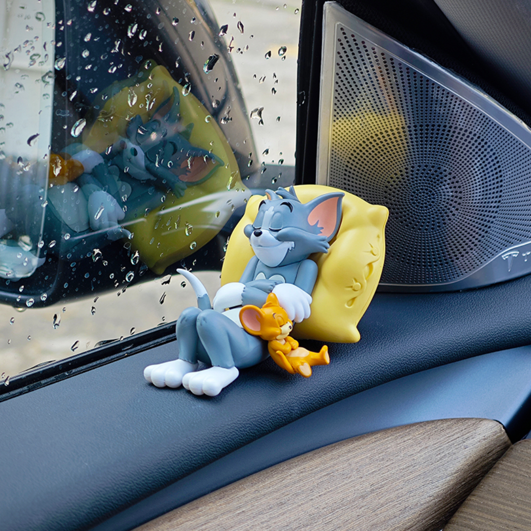 Sleeping Tom & Jerry Cute Car Interior Accessory
