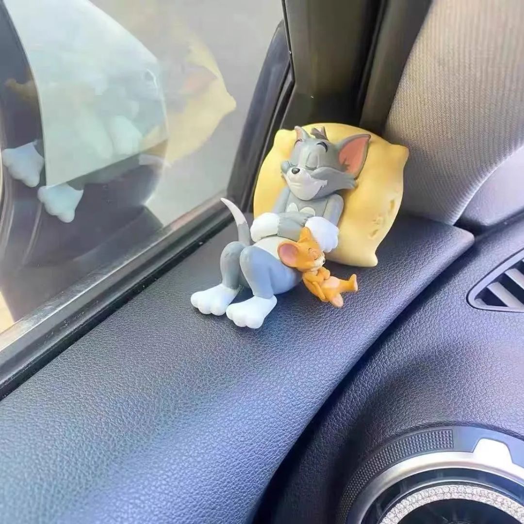 Sleeping Tom & Jerry Cute Car Interior Accessory