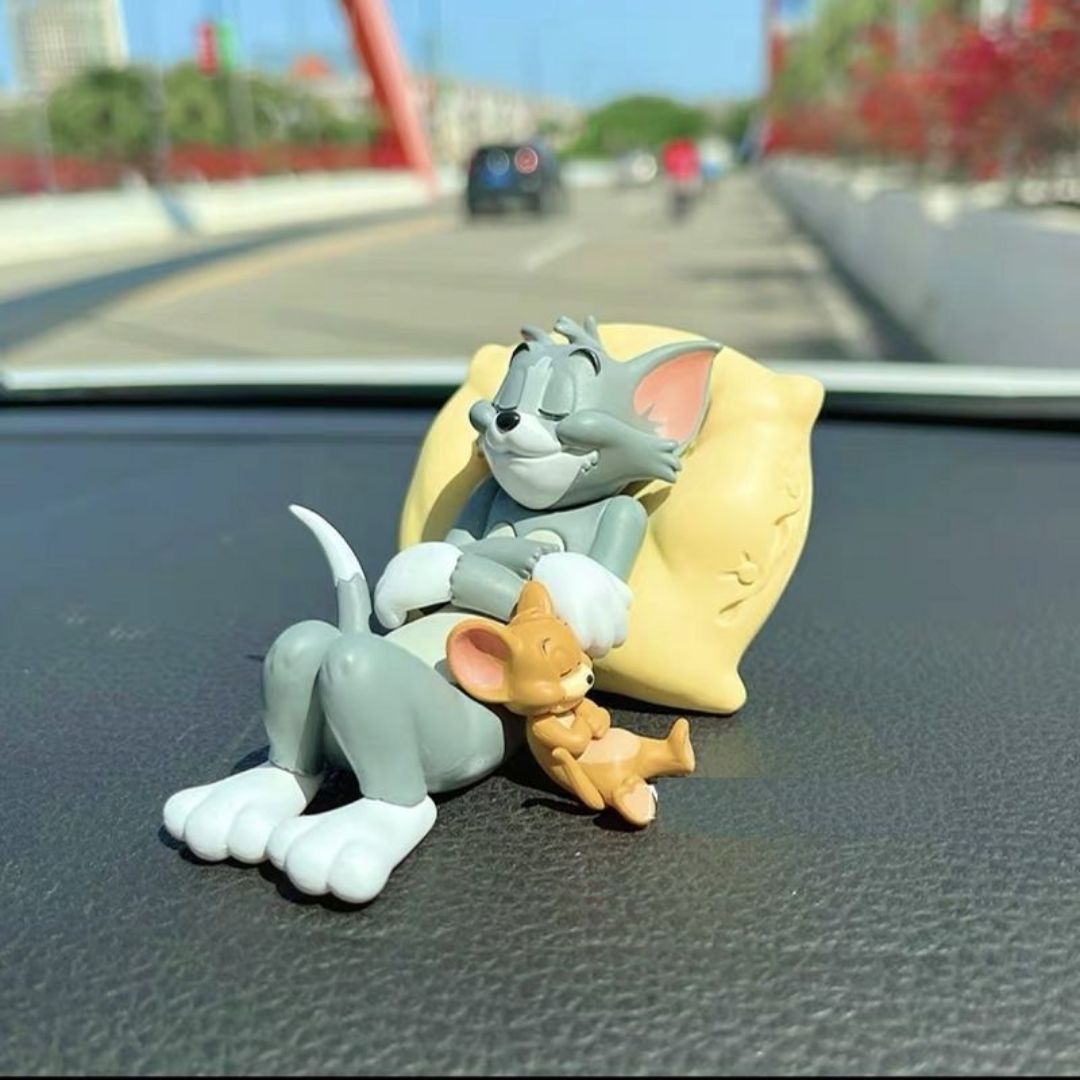 Sleeping Tom & Jerry Cute Car Interior Accessory