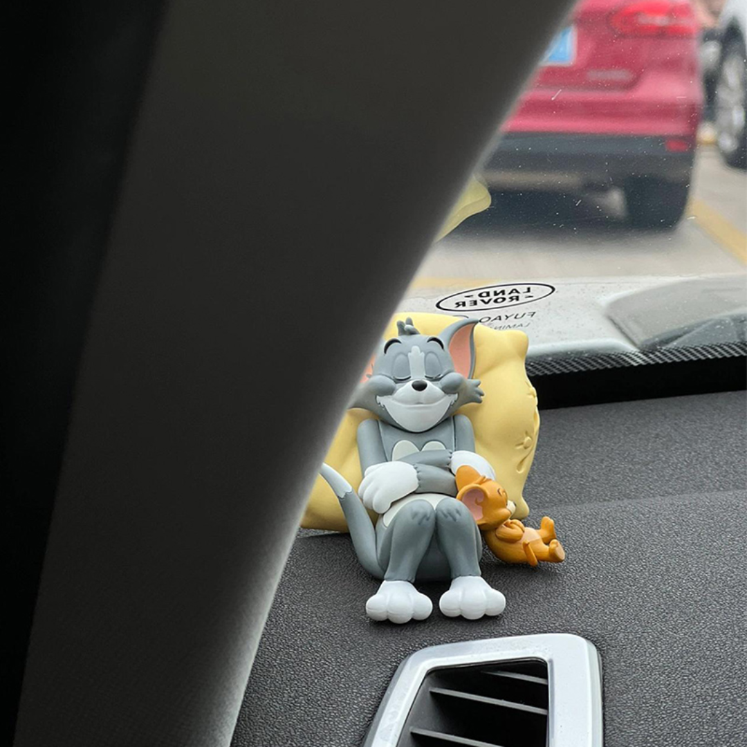 Sleeping Tom & Jerry Cute Car Interior Accessory