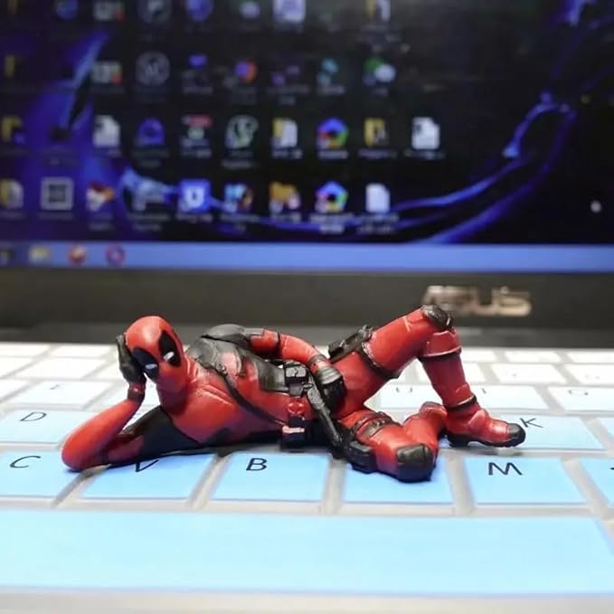 Deadpool Car Decor Set Car Dashboard Accessories for Marvel Fans (3Pc)