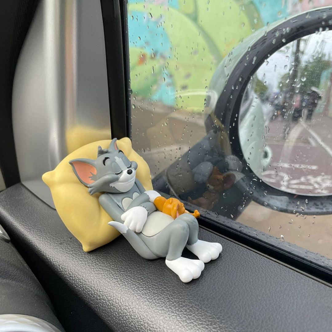 Sleeping Tom & Jerry Cute Car Interior Accessory