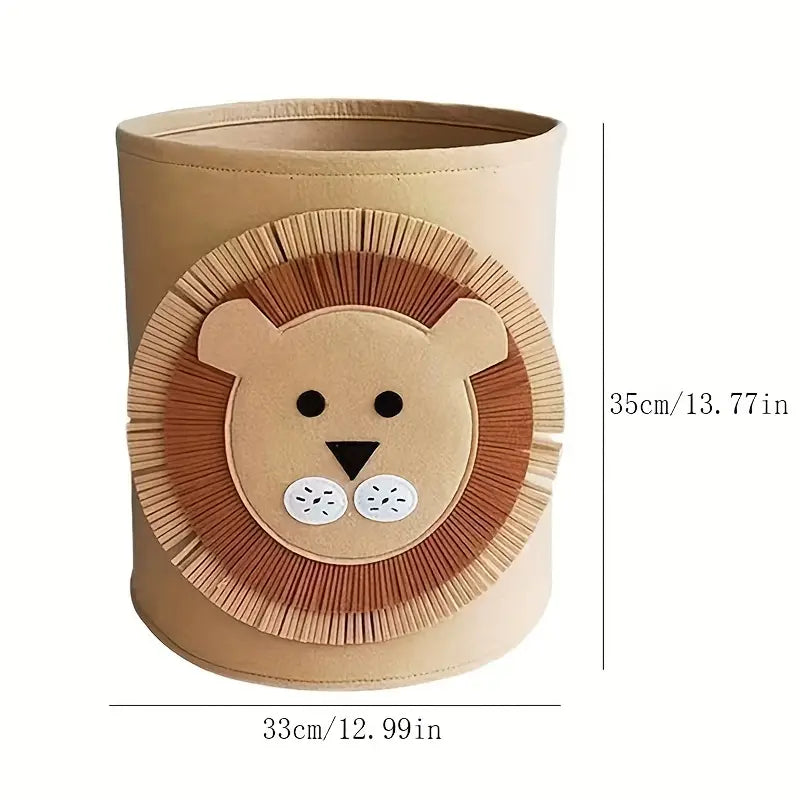 New Cartoon Storage Basket Foldable Baby Toy Storage Bucket