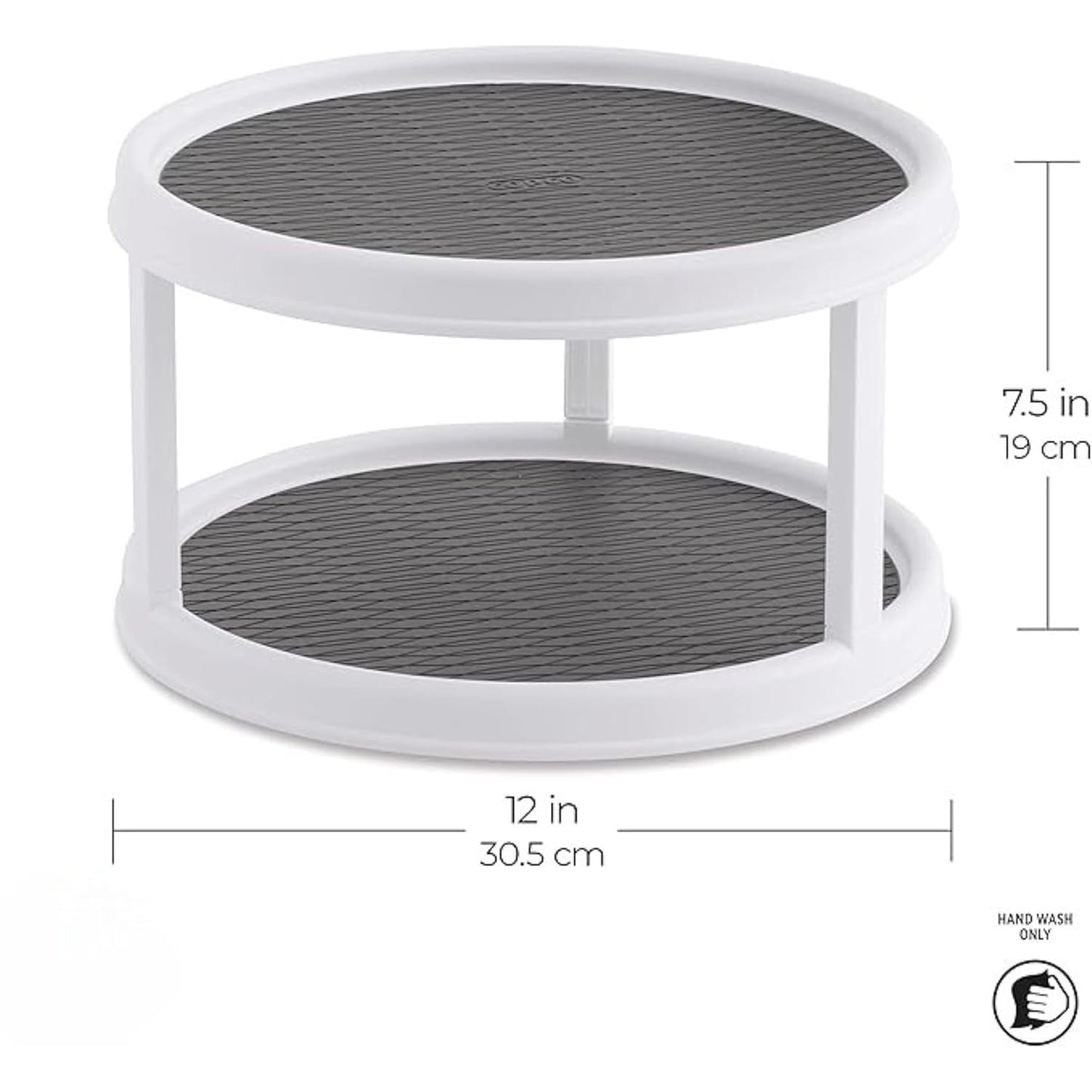 Double Layer 360° Rotating Spice Rack Organizer
