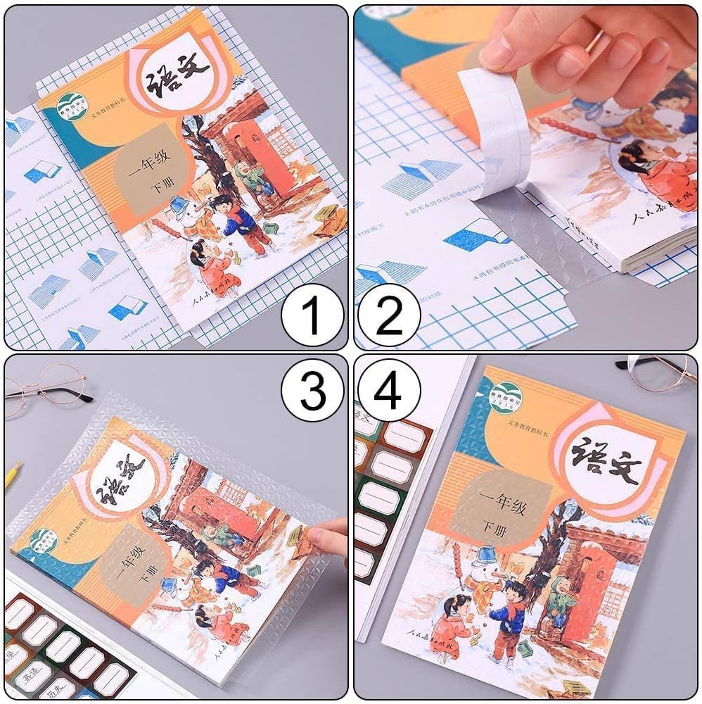 Self-Stick Transparent Book Wrapper – Dust-proof & Easy to Apply