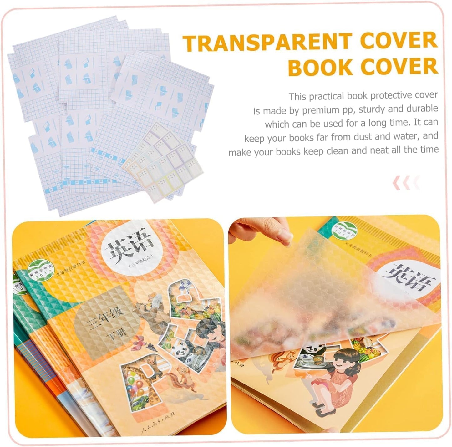 Self-Stick Transparent Book Wrapper – Dust-proof & Easy to Apply