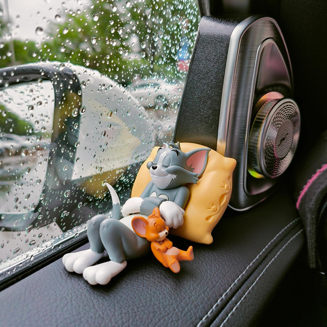 Sleeping Tom & Jerry Cute Car Interior Accessory