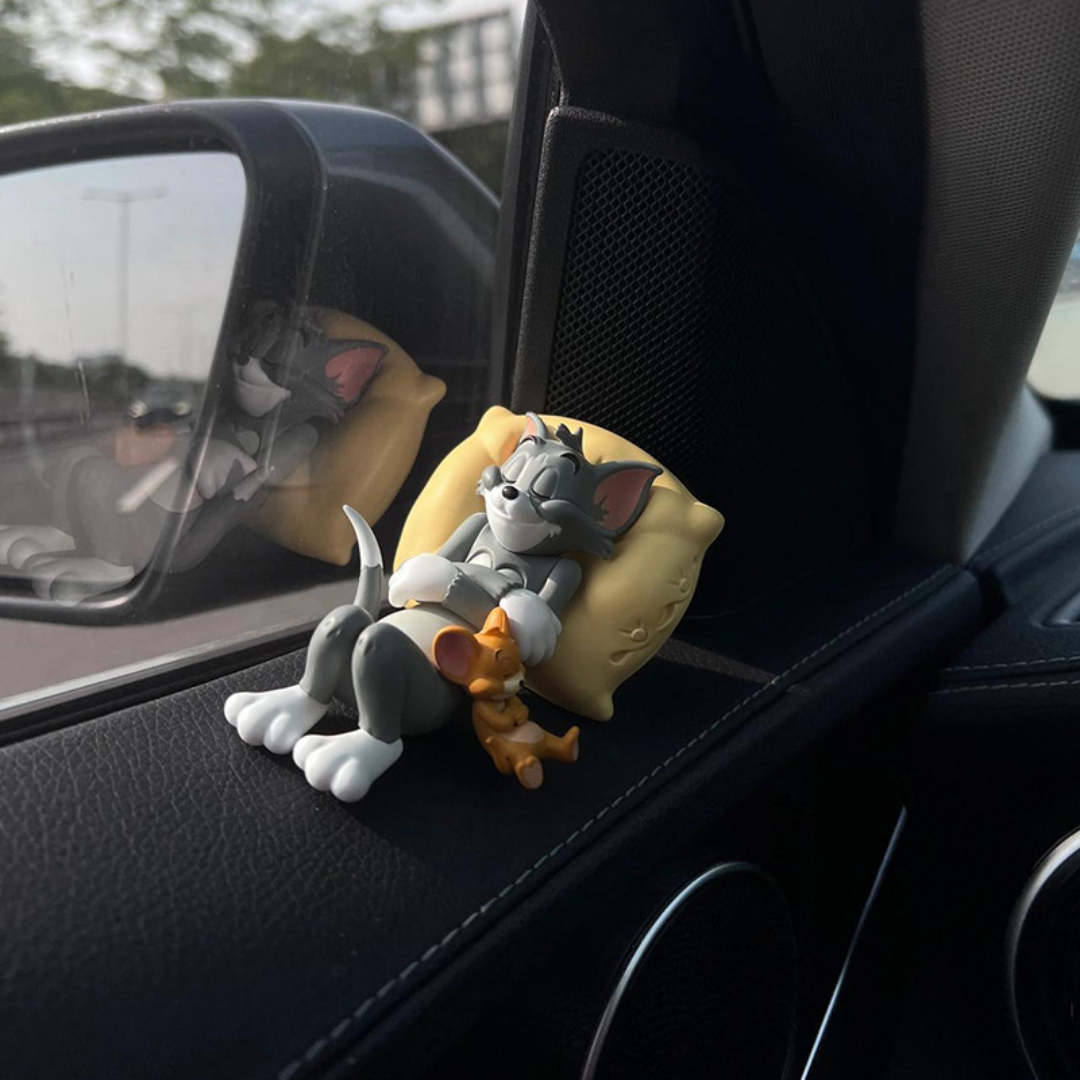 Sleeping Tom & Jerry Cute Car Interior Accessory