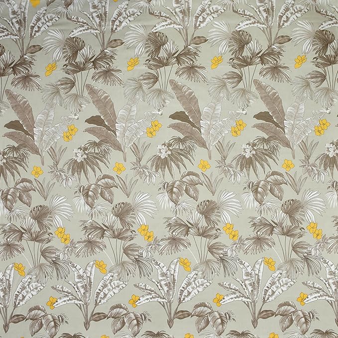 Leaf Print King Size Bedsheet with 2 Pillow Covers