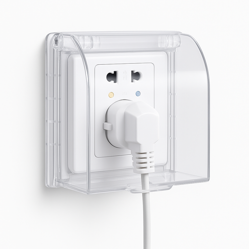 Socket Cover with Flip Lid – Water & Dust Protection (Single Socket)