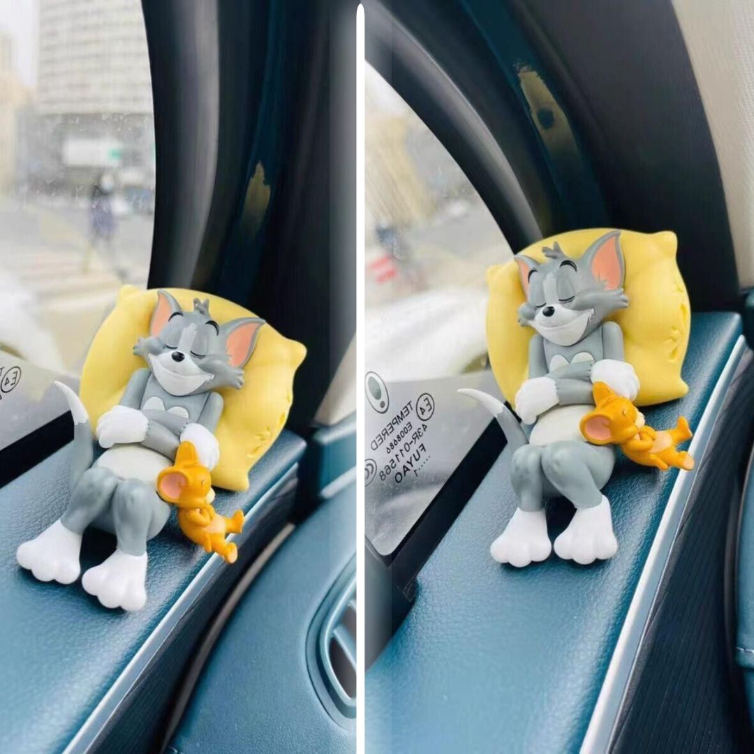 Sleeping Tom & Jerry Cute Car Interior Accessory