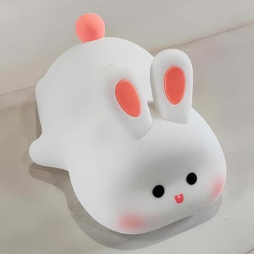 Cute Big Face Rabbit Silicon 3D Touch Lamp