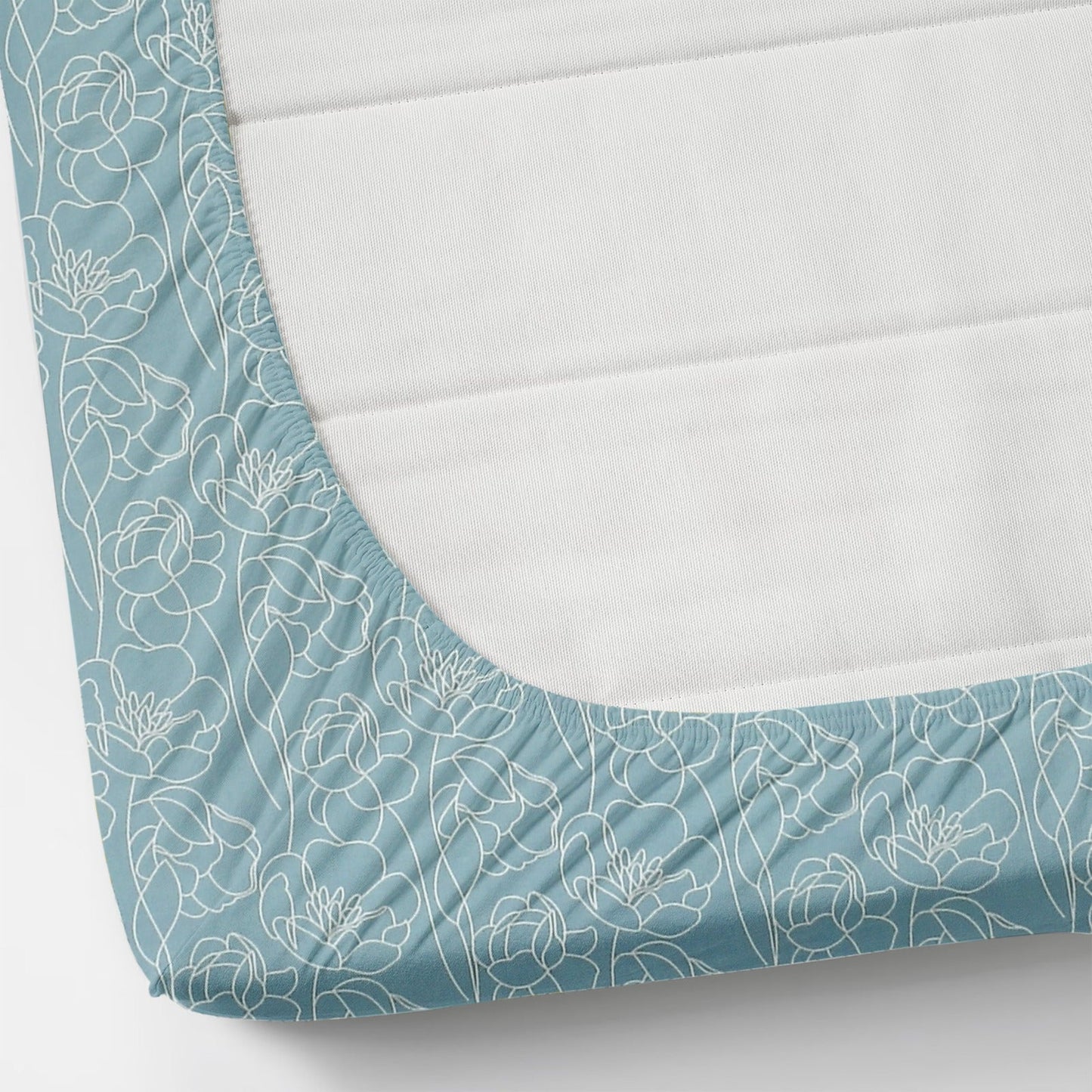 Beautiful Elastic fitted Cotton Printed Bedsheet for Double Bed King Size Bedsheet with 2 Pillow Covers