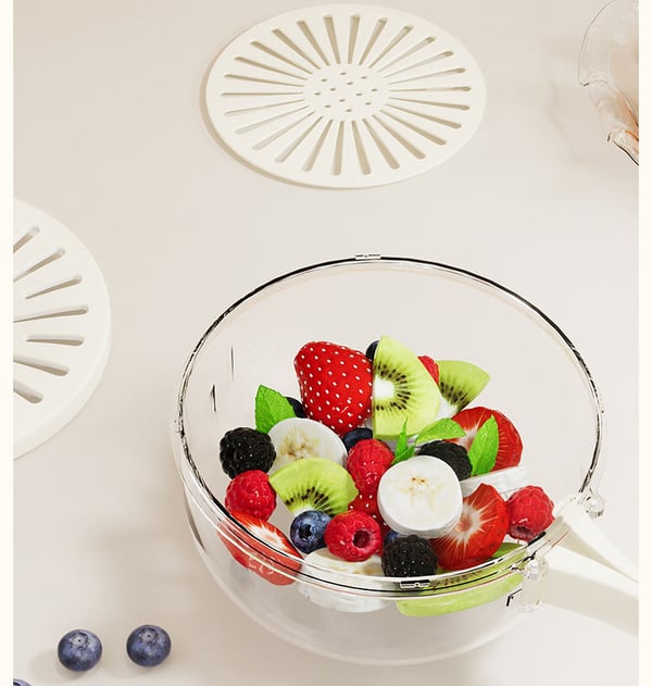BowlBuddy™ - Ultimate Draining Bowl with Foldable Handle