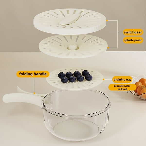 BowlBuddy™ - Ultimate Draining Bowl with Foldable Handle