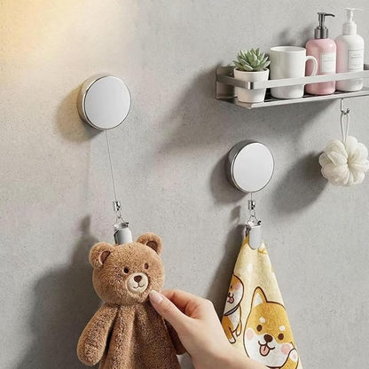 Retractable Kitchen Towel Holder Clip