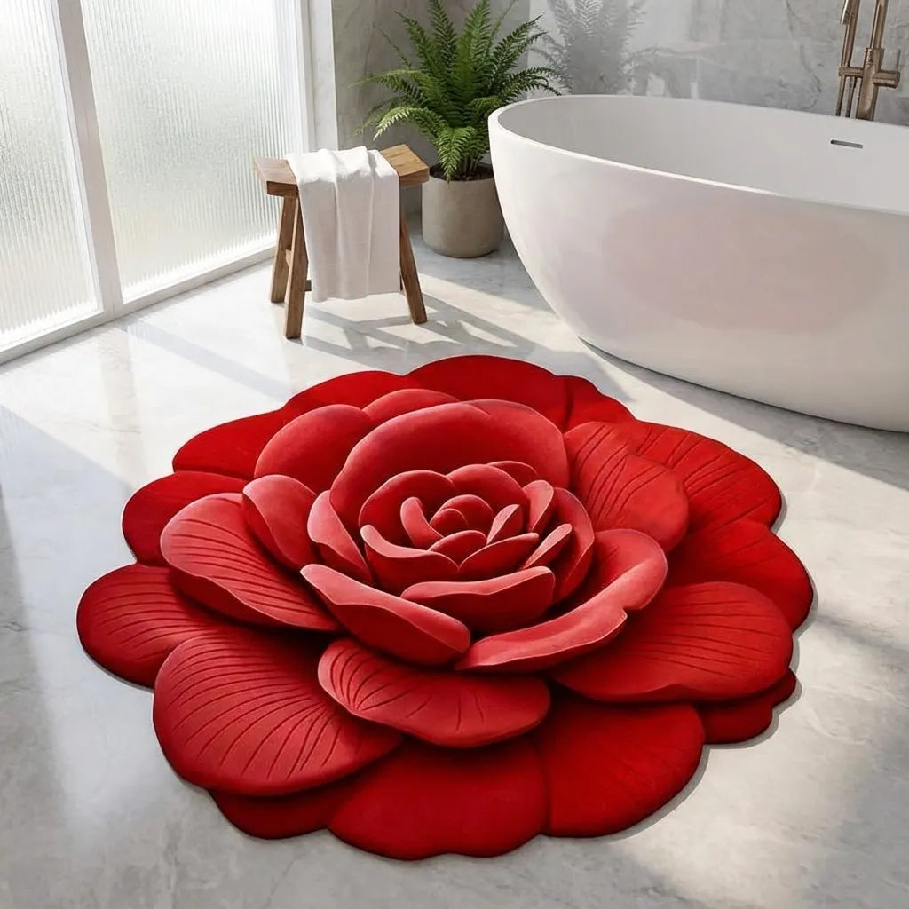 Floral Quick Dry Non Slip Floor Mat