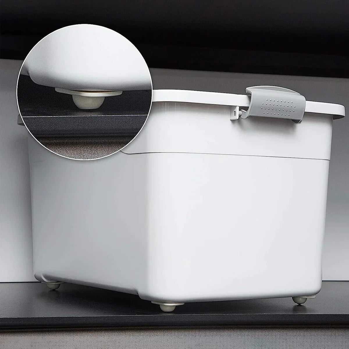 Self-Adhesive Rotating Mini Wheels for Storage Boxes & Bins