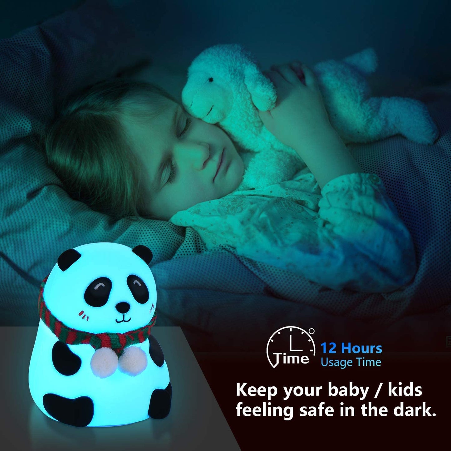 Cute Panda Silicone Night Lamp