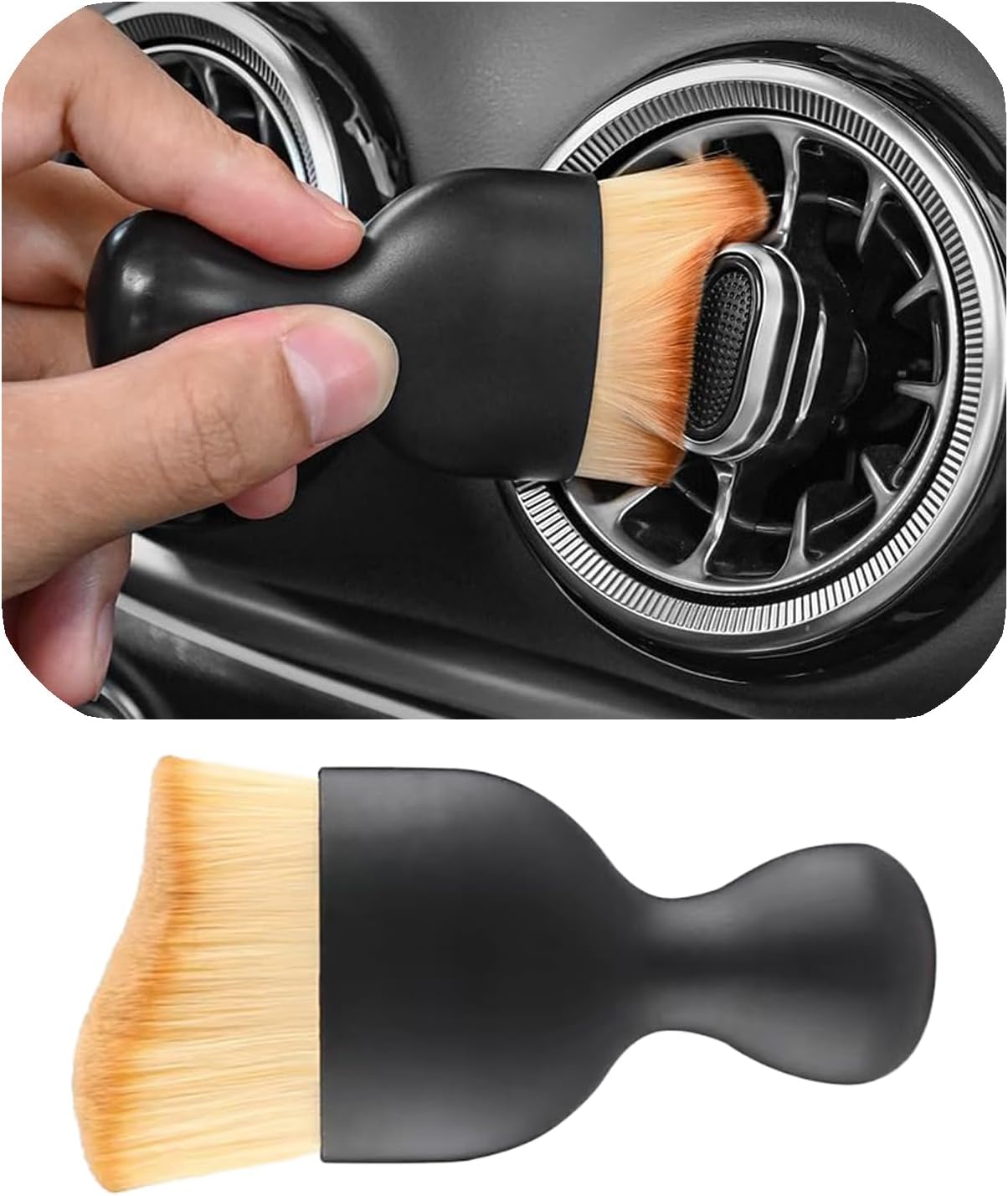 Soft Bristle Car Interior Detailing Brush