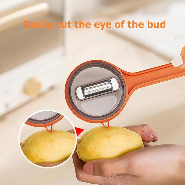Fruit & Vegetable Peeler with Peel Storage Container