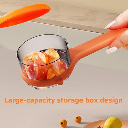 Fruit & Vegetable Peeler with Peel Storage Container