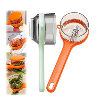 Fruit & Vegetable Peeler with Peel Storage Container