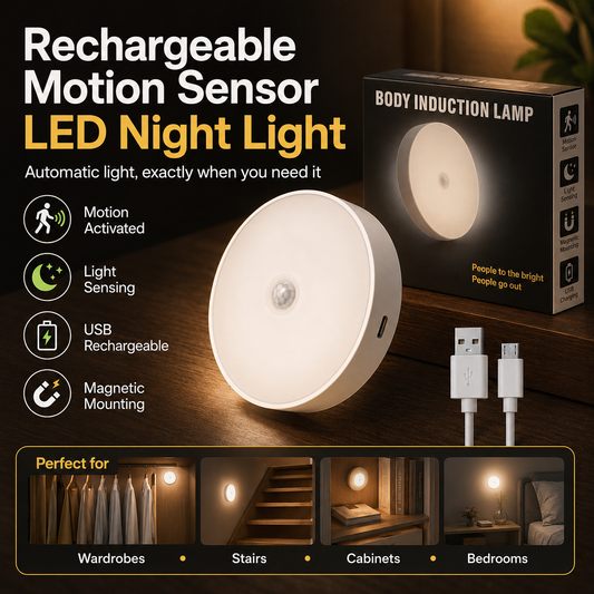 Rechargeable Motion Sensor LED Night Light