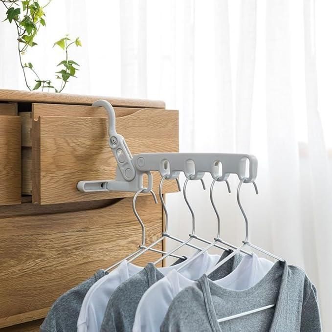Portable 5 Hole Clothes Drying Rack for Travel & Home