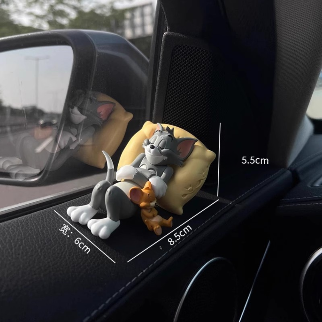 Sleeping Tom & Jerry Cute Car Interior Accessory