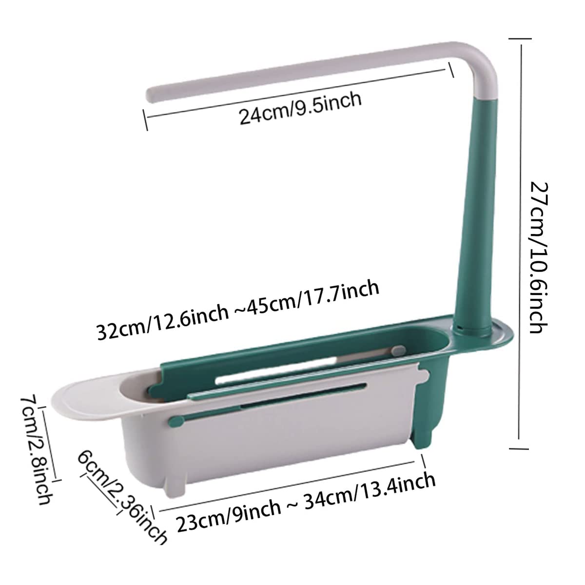 Adjustable Telescopic Sink Storage Rack