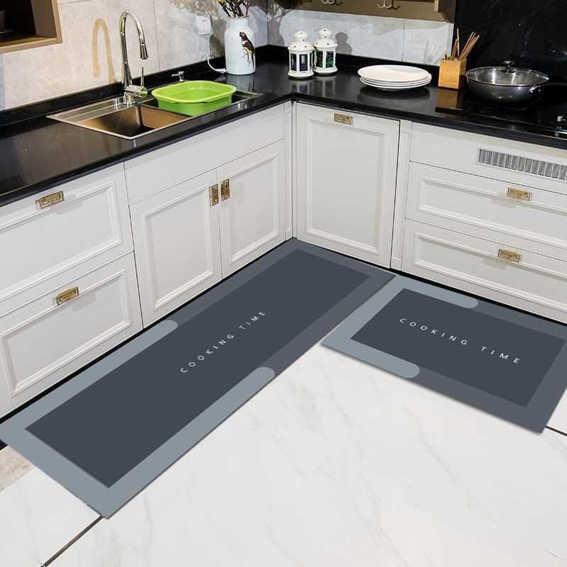 Quick Absorbent Kitchen Floor Mat Set