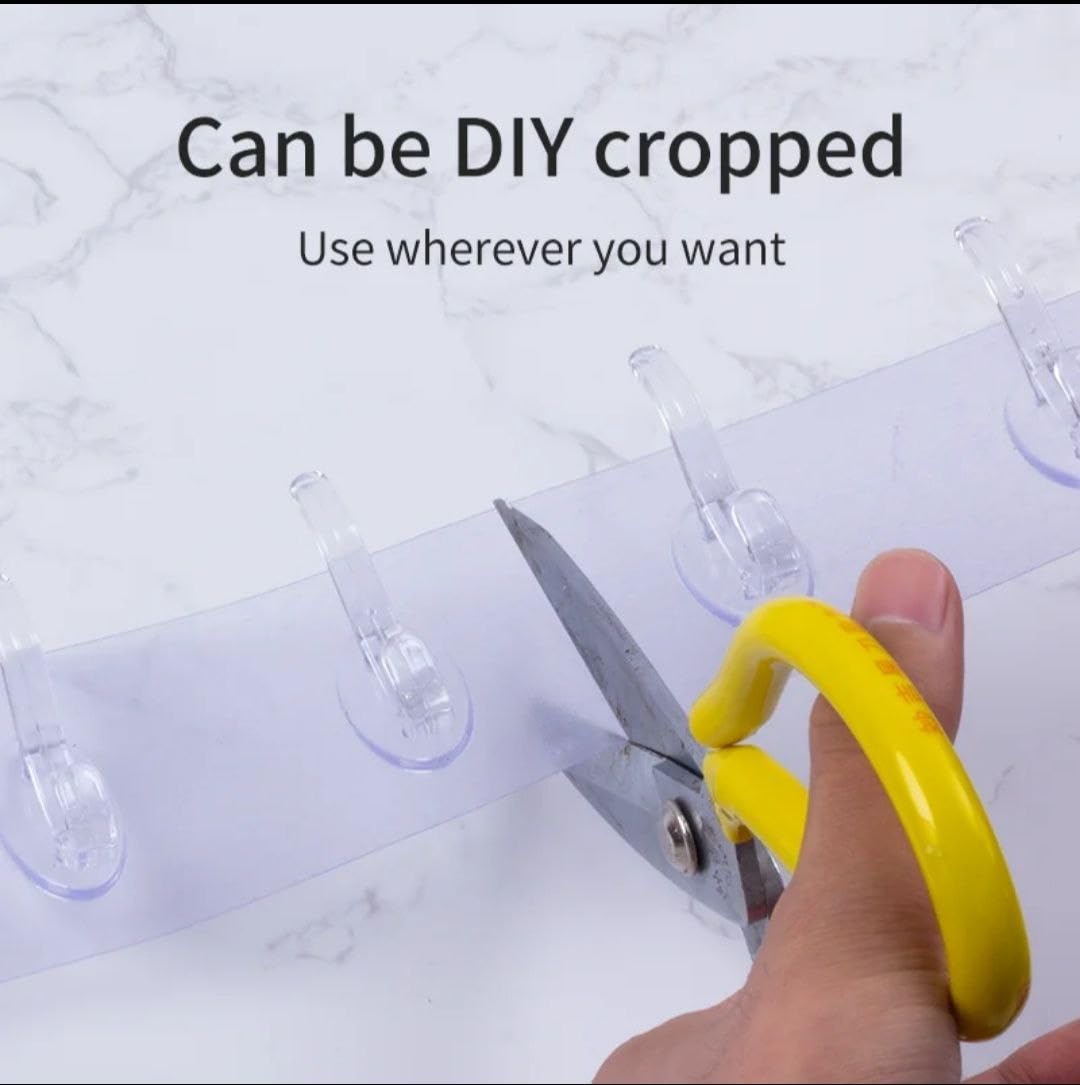 Self-Adhesive 6-Hook Wall Hanger Strip