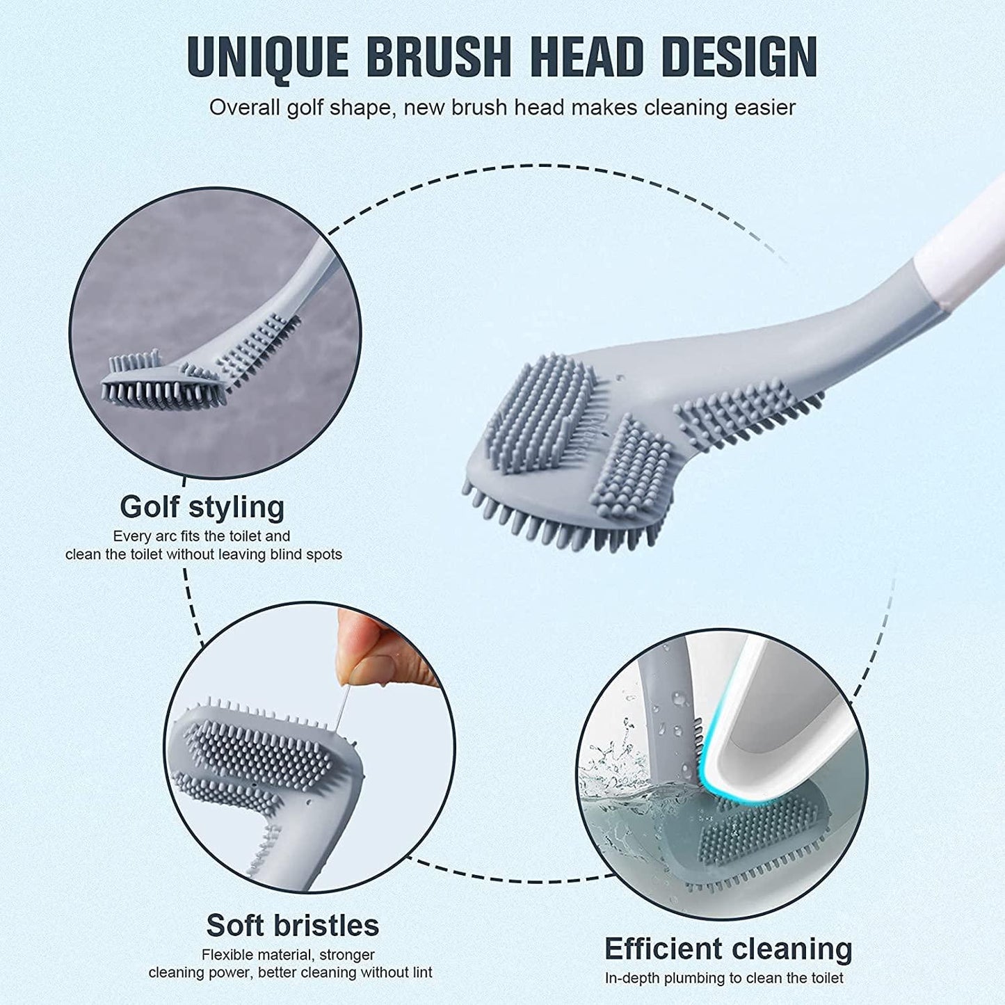 ( Buy 1 Get 1 Free ) Golf Head Toilet Brush