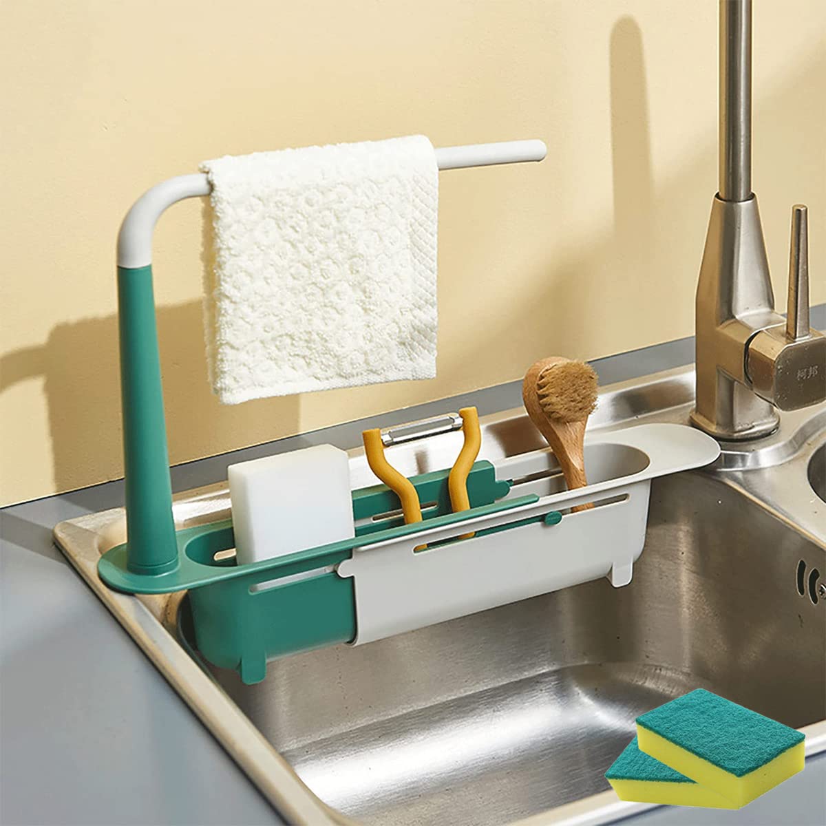 Adjustable Telescopic Sink Storage Rack