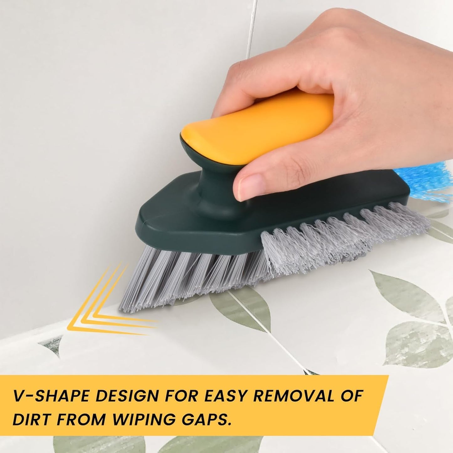 Multi-Functional Gap Cleaning Brush with V-Shape Bristles