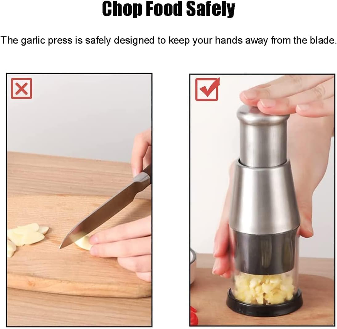 Hand Press Chopper – Stainless Steel Blade