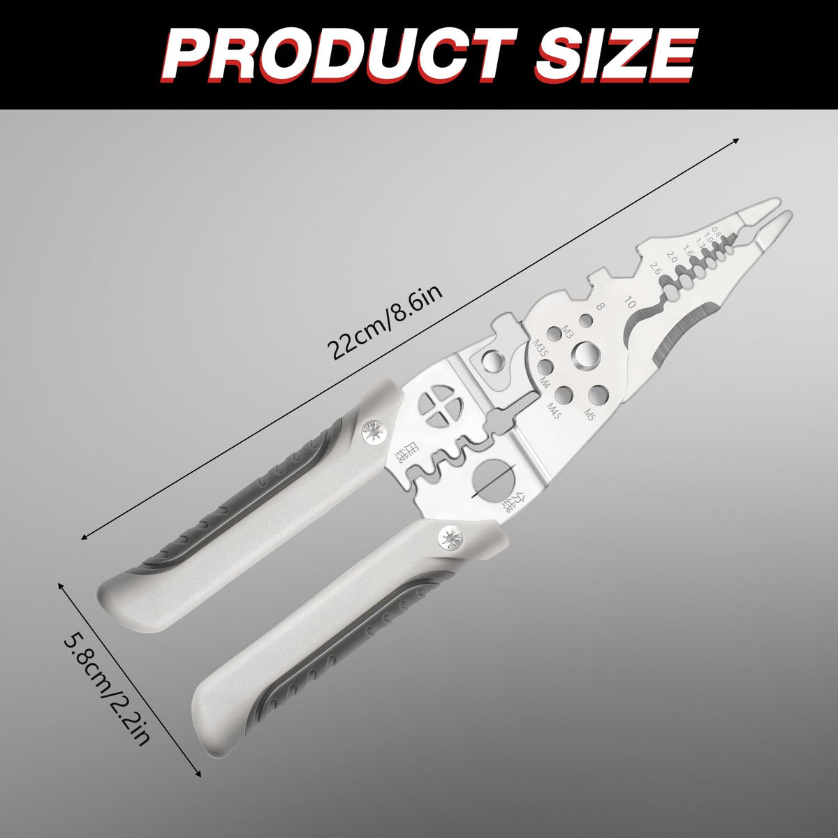 Heavy-Duty Multi-Function Wire Stripper & Crimping Pliers