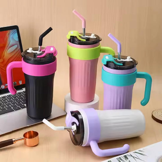 Premium Insulated Tumbler with Easy-Grip Handle - 860ML