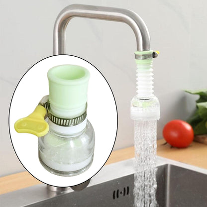 Flexible Faucet Extender with Splash-Reducing Aerator