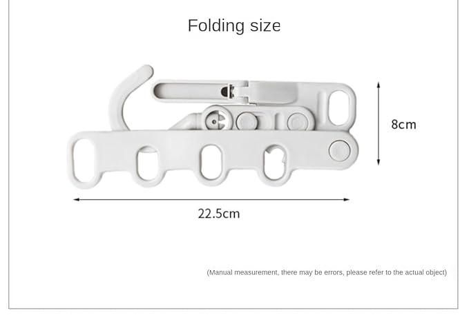 Portable 5 Hole Clothes Drying Rack for Travel & Home