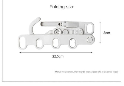 Portable 5 Hole Clothes Drying Rack for Travel & Home