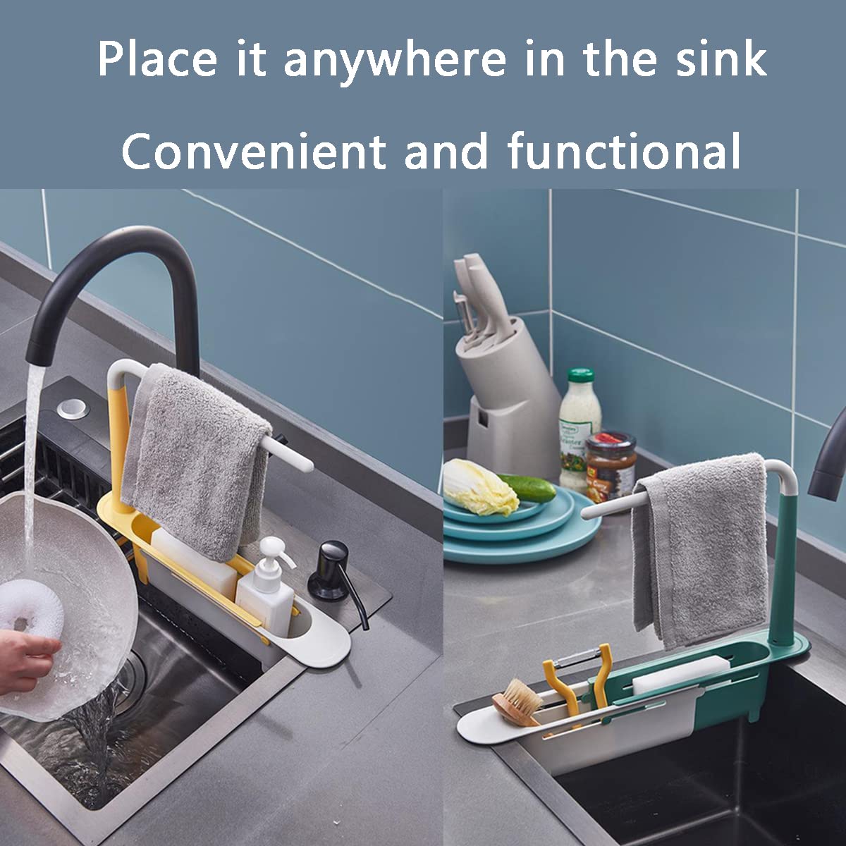 Adjustable Telescopic Sink Storage Rack