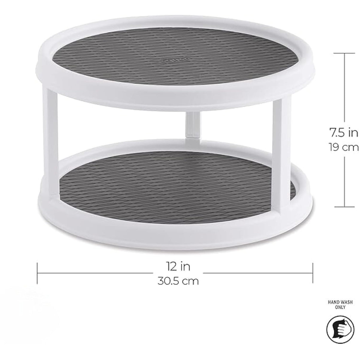 Double Layer 360° Rotating Spice Rack Organizer