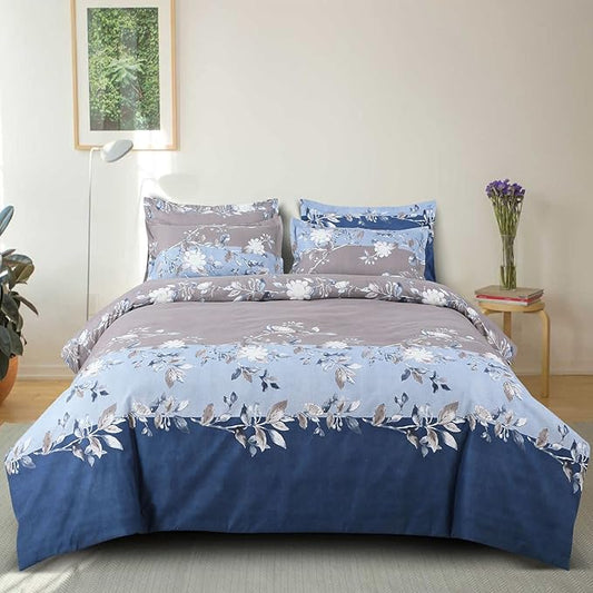 New cotton feel heavy quality Double bedsheet with 2 Pillow Covers