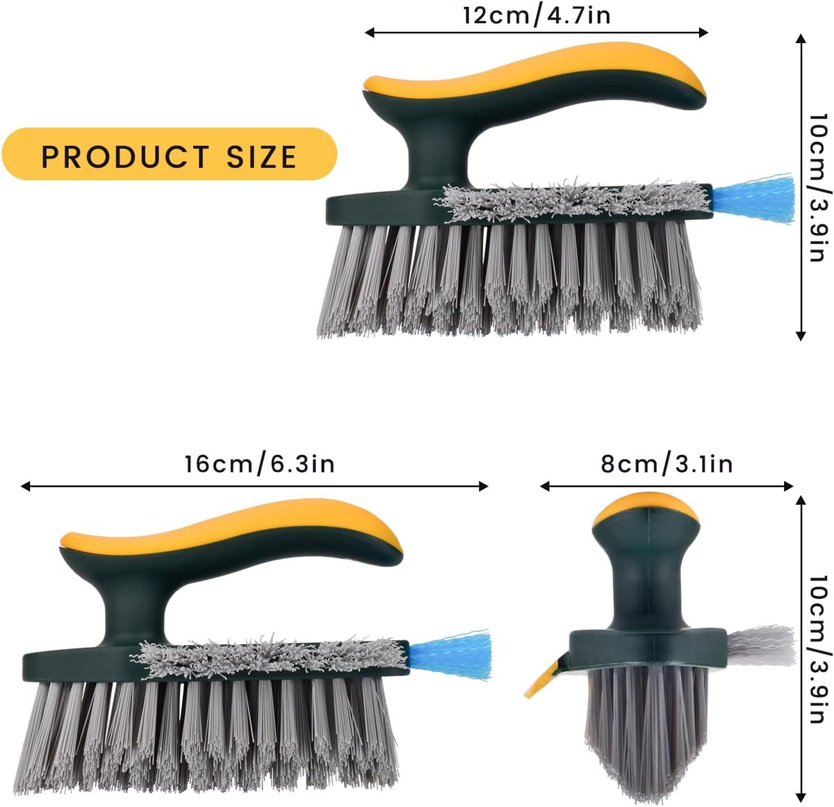 Multi-Functional Gap Cleaning Brush with V-Shape Bristles