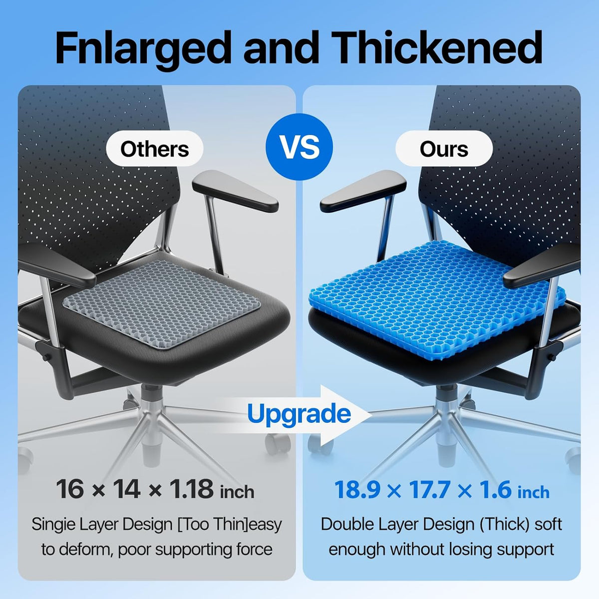 AirFlex Comfort Gel Seat Cushion