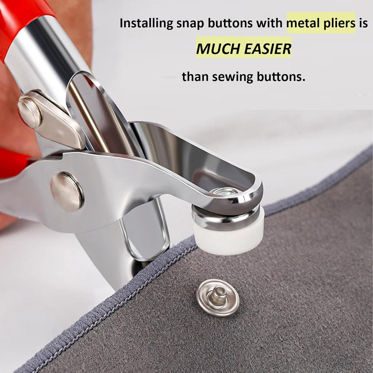 Heavy-Duty Snap Button Kit for Clothes, Bags & Leather