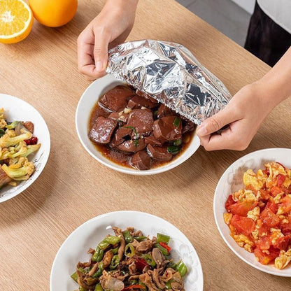 Elastic Foil Food Bowl Covers for Kitchen Storage