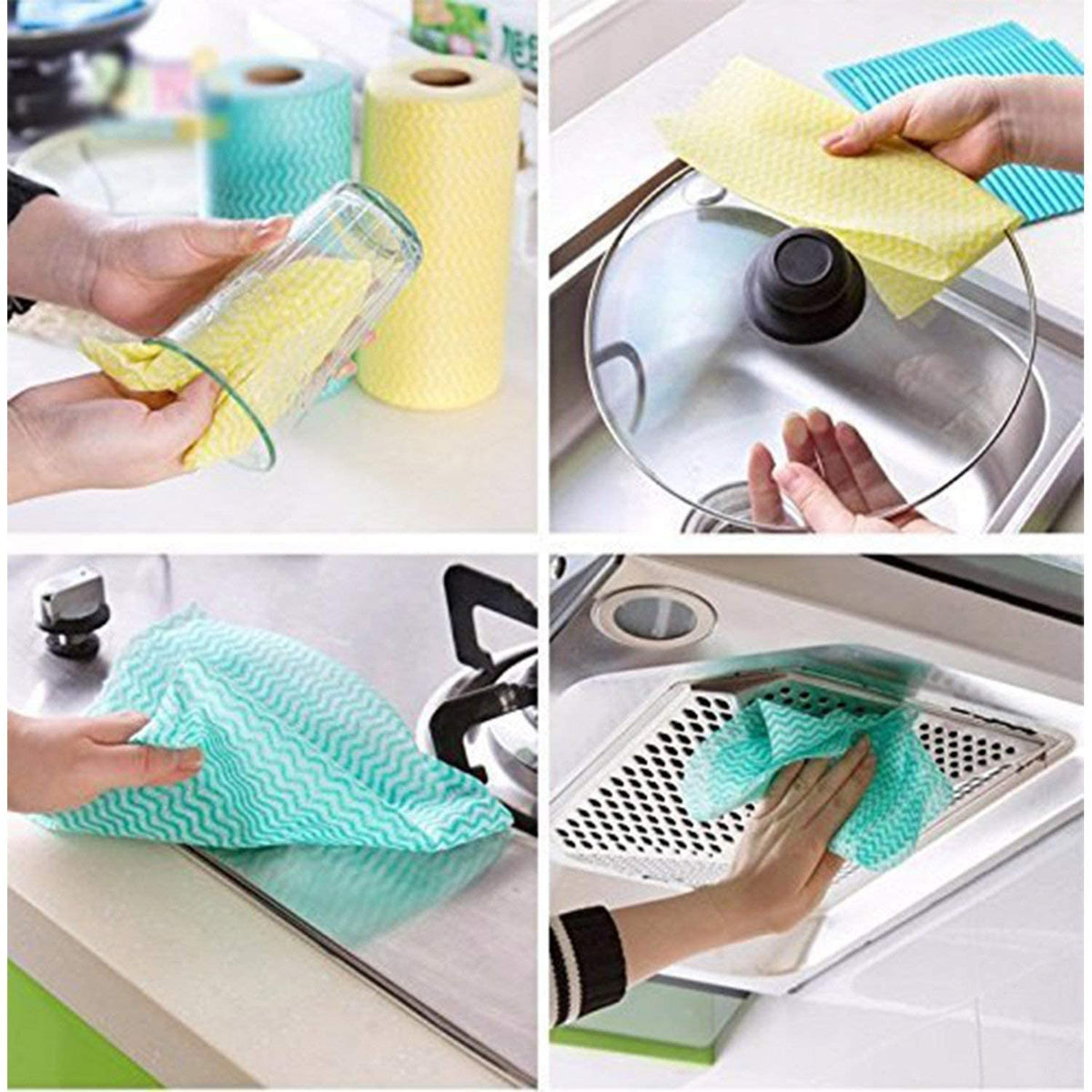Reusable Kitchen Towel Roll for Dish Cleaning – Absorbent, Eco-Friendly & Tearable